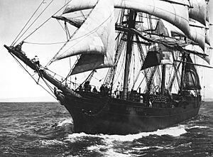 Star of Alaska (BALCLUTHA) under sail