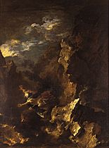 The Death of Empedocles by Salvator Rosa