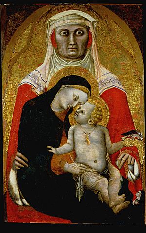 Traini, Francesco, Madonna and Child with Saint Anne, 1340-45