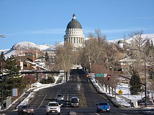 Utah State Capitol seen from State Street