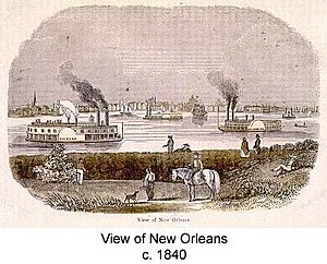View of New Orleans 1840