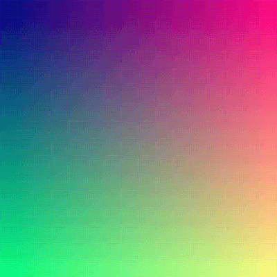 When viewed in full size, this image contains about 16 million pixels, each corresponding to a different color on the full set of RGB colors. The human eye can distinguish about 10 million different colours