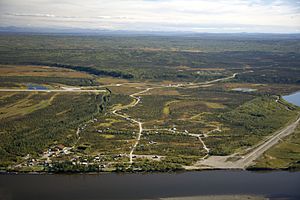 Aerial view of Allakaket
