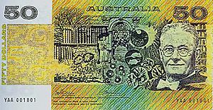 Australian $50 note paper front