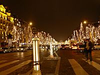 Champs-Élysées op 25 december 2006