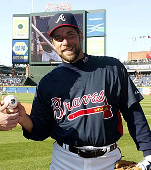 John Smoltz with Colonel Air Force (cropped)