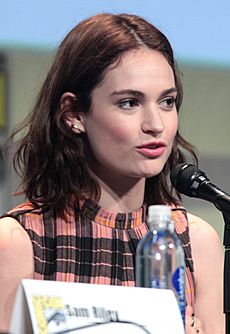 Lily James 2015 (cropped)