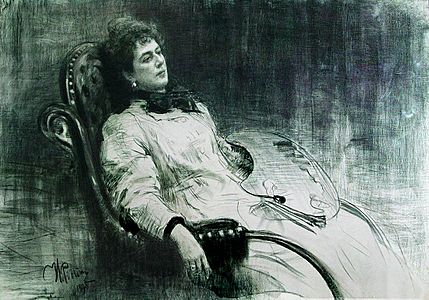 Maria Tenisheva by I.Repin (1898, GTG)