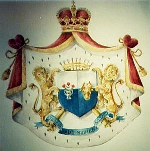 Rosetti (Rossetti) Royal Full Achievement of Arms Coat of Arms Heraldry