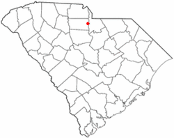 Location of Fort Lawn, South Carolina