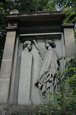 The grave of Cherubini, Pere Lachaise Cemetery, Paris