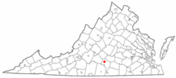 Location of Phenix, Virginia
