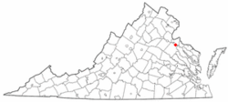Location of Port Royal, Virginia