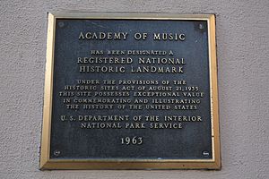 Academy of Music NHL plaque