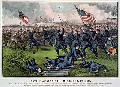 Battle of Corinth, Currier and Ives