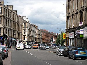 Thoroughfare in Govanhill, Glasgow, Scotland