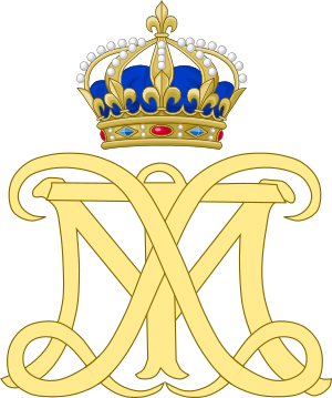 Dual Cypher of King Louis XIV & Queen Marie Thérèse of France