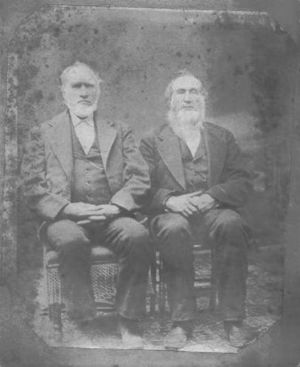 Ichabod Comstock (right) and John Comstock (left)