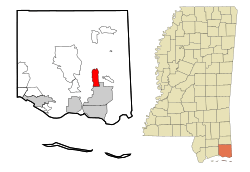 Location of Escatawpa, Mississippi