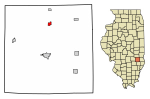 Location of Rose Hill in Jasper County, Illinois