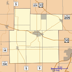 Washington Center, Indiana is located in Whitley County, Indiana