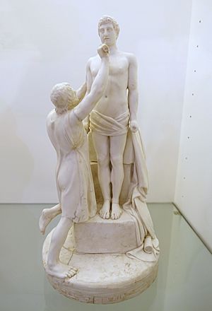 Myth of Prometheus, Esteban Agreda, Real Fabrica del Buen Retiro, Madrid, 1803-1808 AD - Museo Nacional de Artes Decorativas - Madrid, Spain - DSC08407