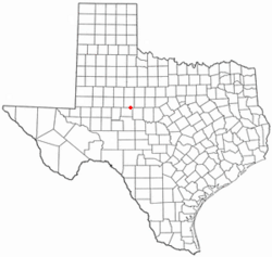 Location of Blackwell, Texas