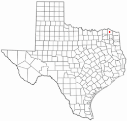 Location of Clarksville, Texas