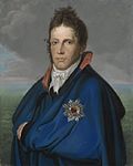 Willem Frederik (1772-1843), erfprins van Oranje-Nassau. Later koning Willem I. Genaamd 'Het mantelportret', SK-A-4113