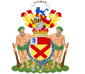 Coat of Arms of Victor Bruce, 9th Earl of Elgin and 13th Earl of Kincardine