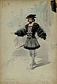 Faust (tenore), figurino di Attilio Comelli per Faust (1903) - Archivio Storico Ricordi ICON003455