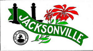 Flag of Jacksonville, Florida (1914–1976)