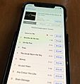 ITunes Music Store in a mobile Phone