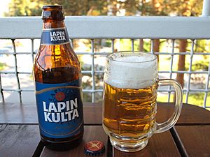 Lapin Kulta in a glass