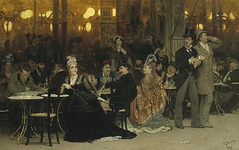 Parisian Cafe by Repin