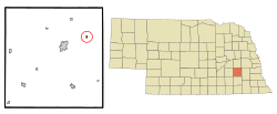Location of Garland, Nebraska