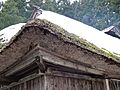 Thatched roof with snow in Oga City Akita Prefecture March 2017
