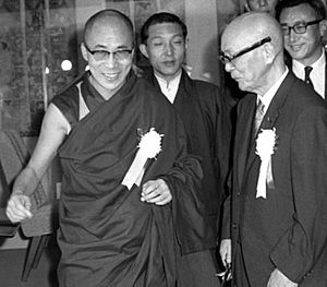 The Dalai Lama opens art exhibit in Tokyo, 1967