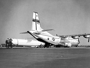 Thor loaded into C-133