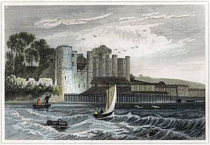 Upnor Castle 1845 Dugdale print