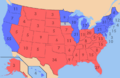 2004 US elections map electoral votes