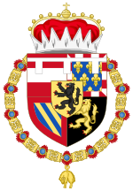 Coat of Arms of Charles V, Holy Roman Emperor as Heir of Philip the Handsome