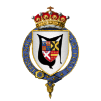 Coat of arms of Sir Francis Hastings, 2nd Earl of Huntingdon, KG