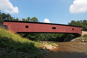 Colemanville Covered Bridge Full Side View 3008px