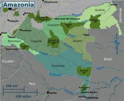 Colombian Amazonia regions map.svg