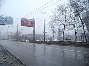 Crossroads of Illicha avenue and Livoberezhna street - Перехресття на проспекті Ілліча й вулиці Лівобережної