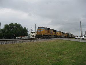 East Bernard TX UP Freight Train