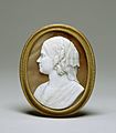 Firm of Fortunato Pio Castellani - Brooch with Cameo Bust of Ellen Walters - Walters 572001