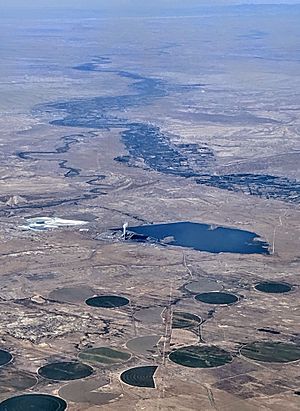 Four Corners Power Plant with Chaco San Juan confluence at Shiprock