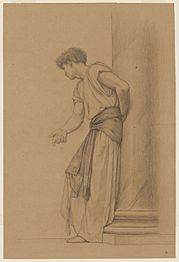 Gustave Boulanger--drawing of a youth--Musée Carnavalet